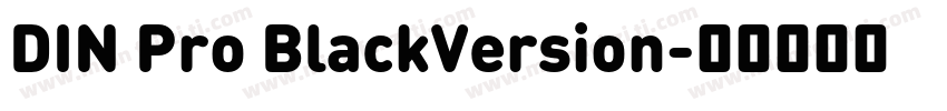 DIN Pro BlackVersion字体转换